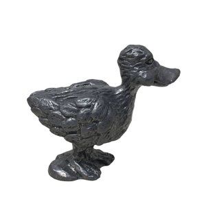 Pewter Duck Figurine - Serious or Crandy Looking Expression